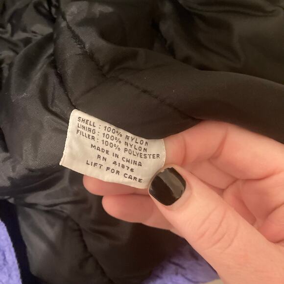 Vintage PA Originals 80s 90s Y2K retro nylon purple ski jacket parka coat size M - Picture 8 of 10
